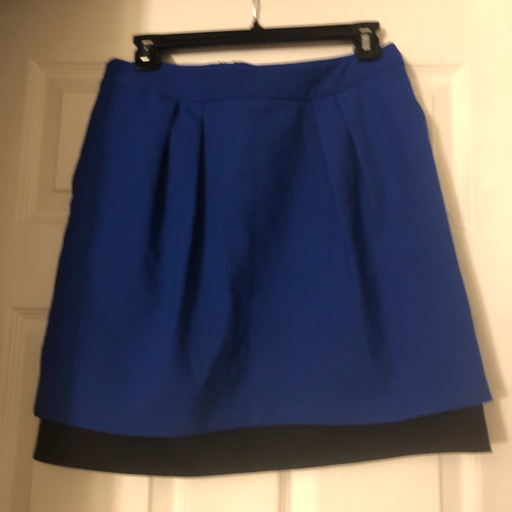 Vince Camuto Blue and Black Skirt